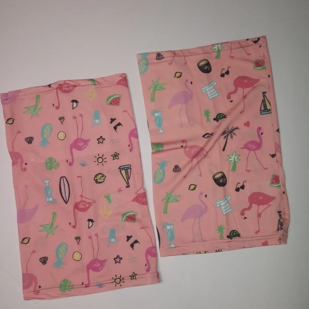 Girls 2pk Neck Gaiter Bandanas Face Mask S…